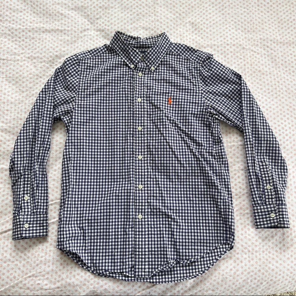 Polo Ralph Lauren Boys Button Down Dress Shirt Size L (14-16)